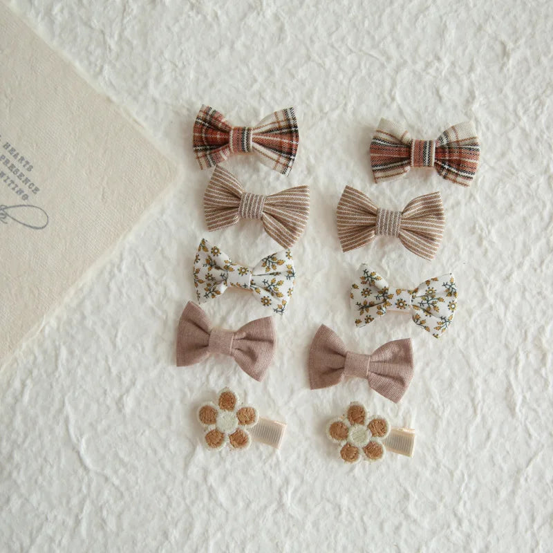 Hair Bow Clips - 10 per pack