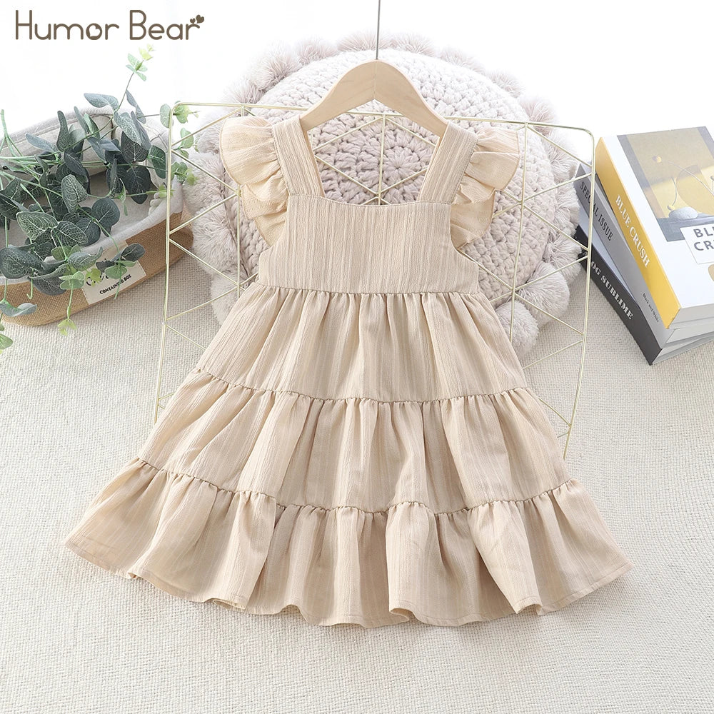 Beige Pleated Dress