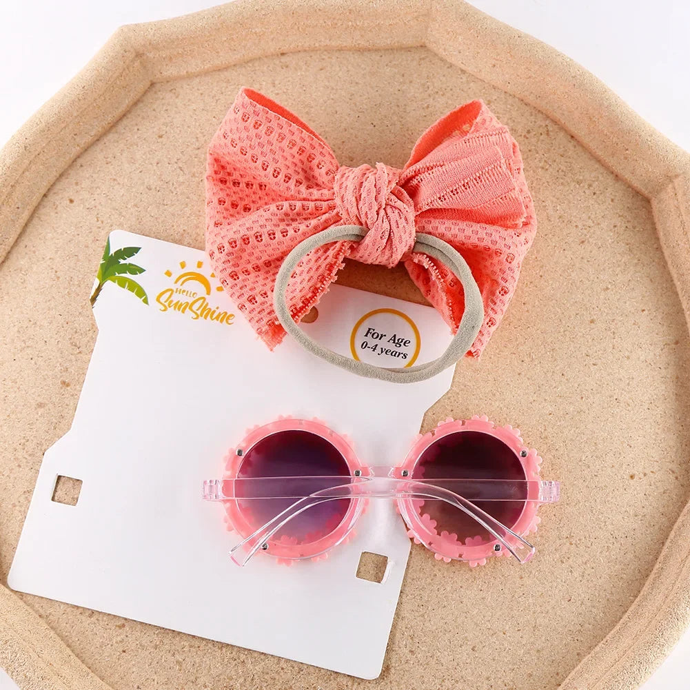 Baby Headband & Flower Sunglasses