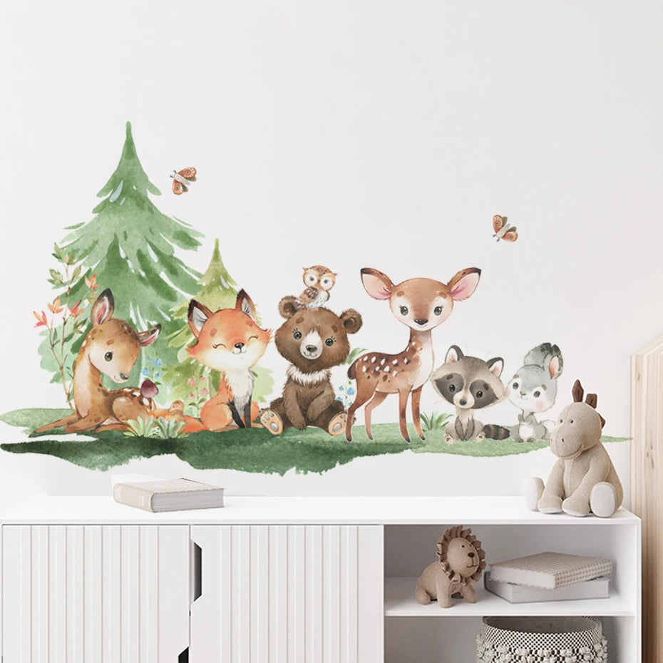 Forest Animals Wall Stickers - More Styles Available