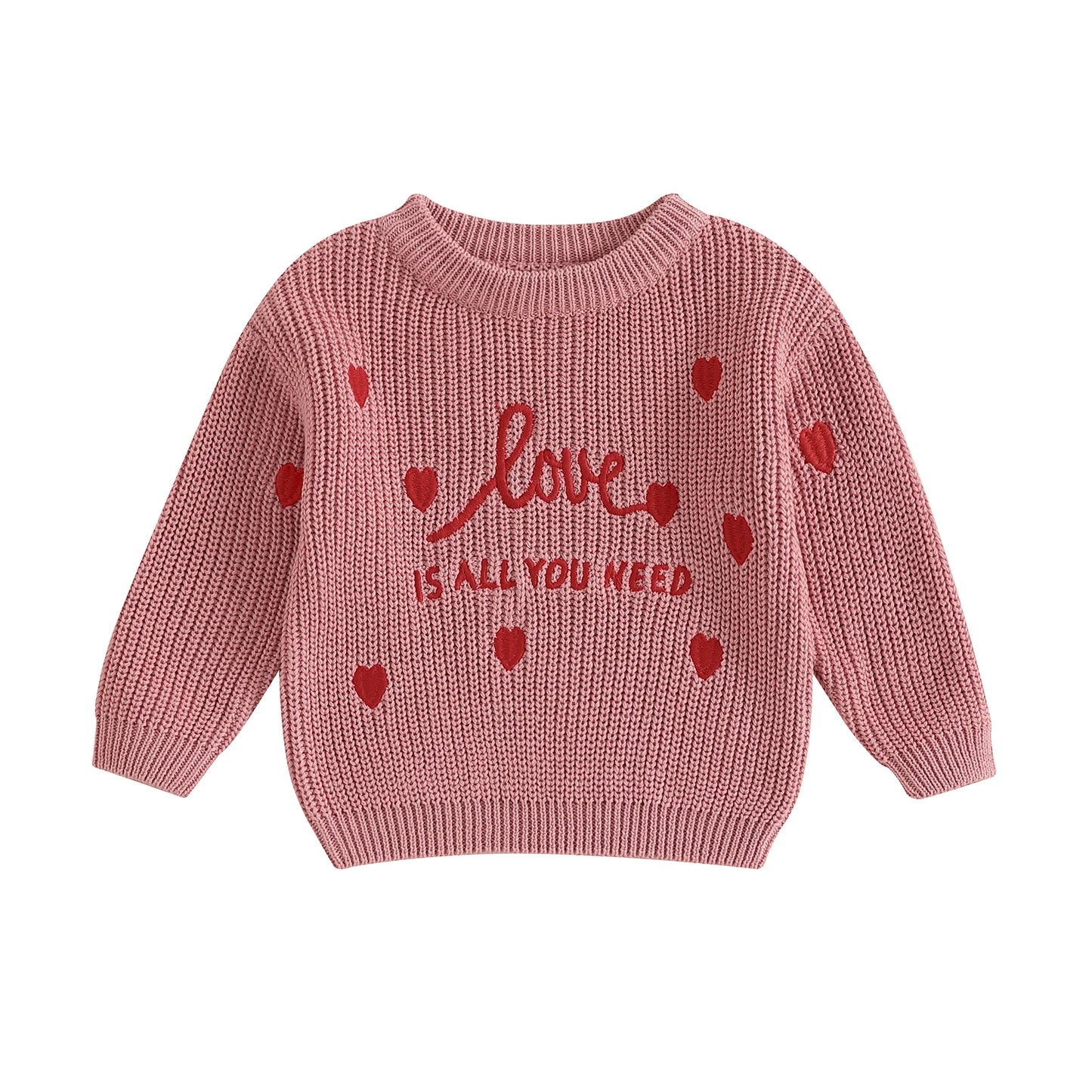 Love Is All You Need Knitted Sweatshirt