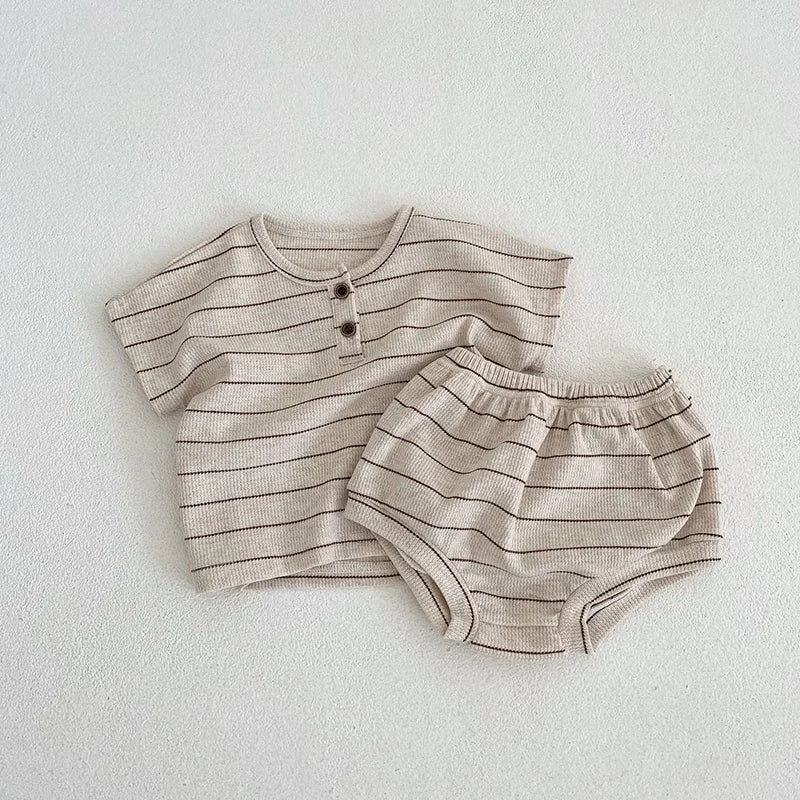 Striped Tee and Bloomer Set
