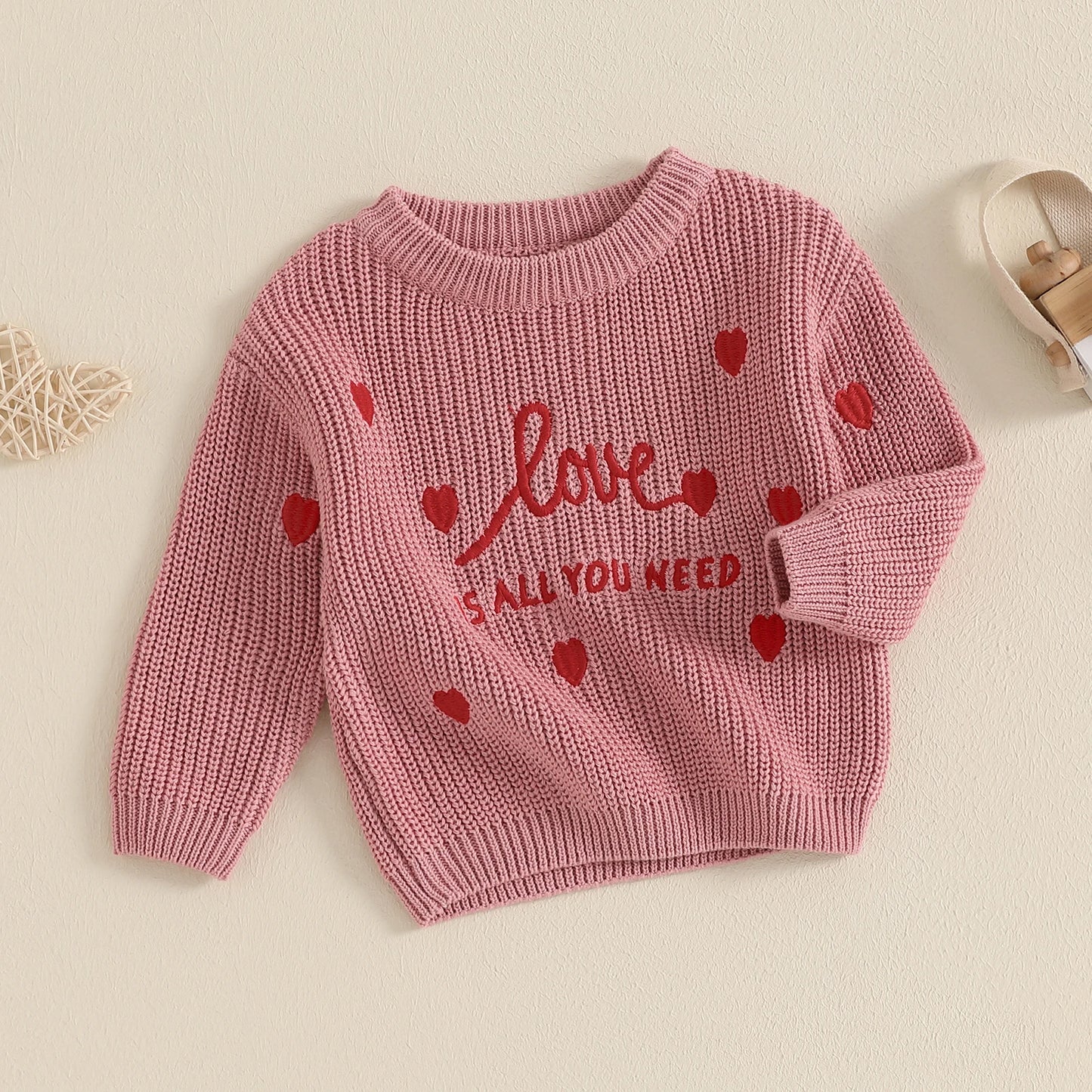 Love Is All You Need Knitted Sweatshirt