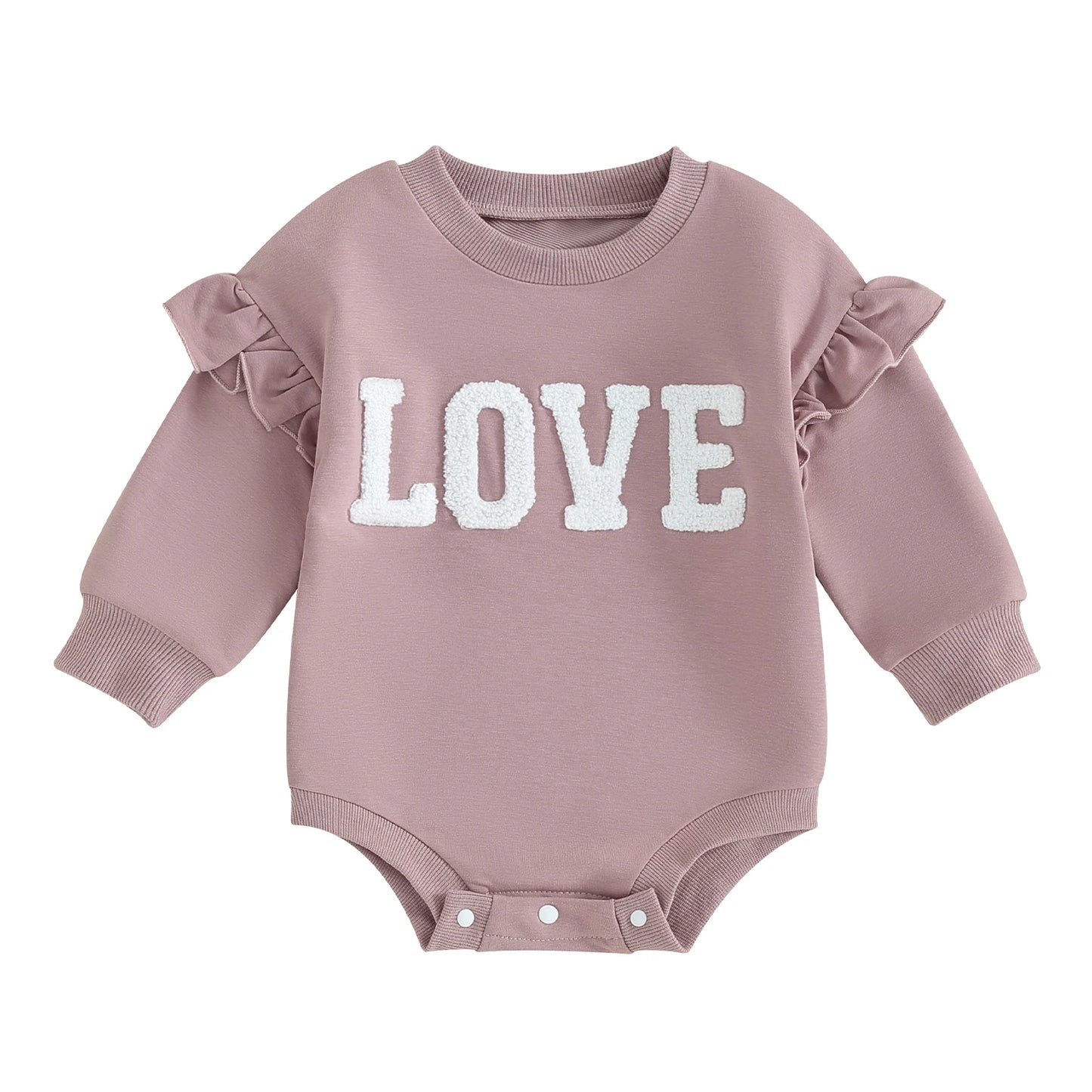 "Love" Long Sleeve Romper