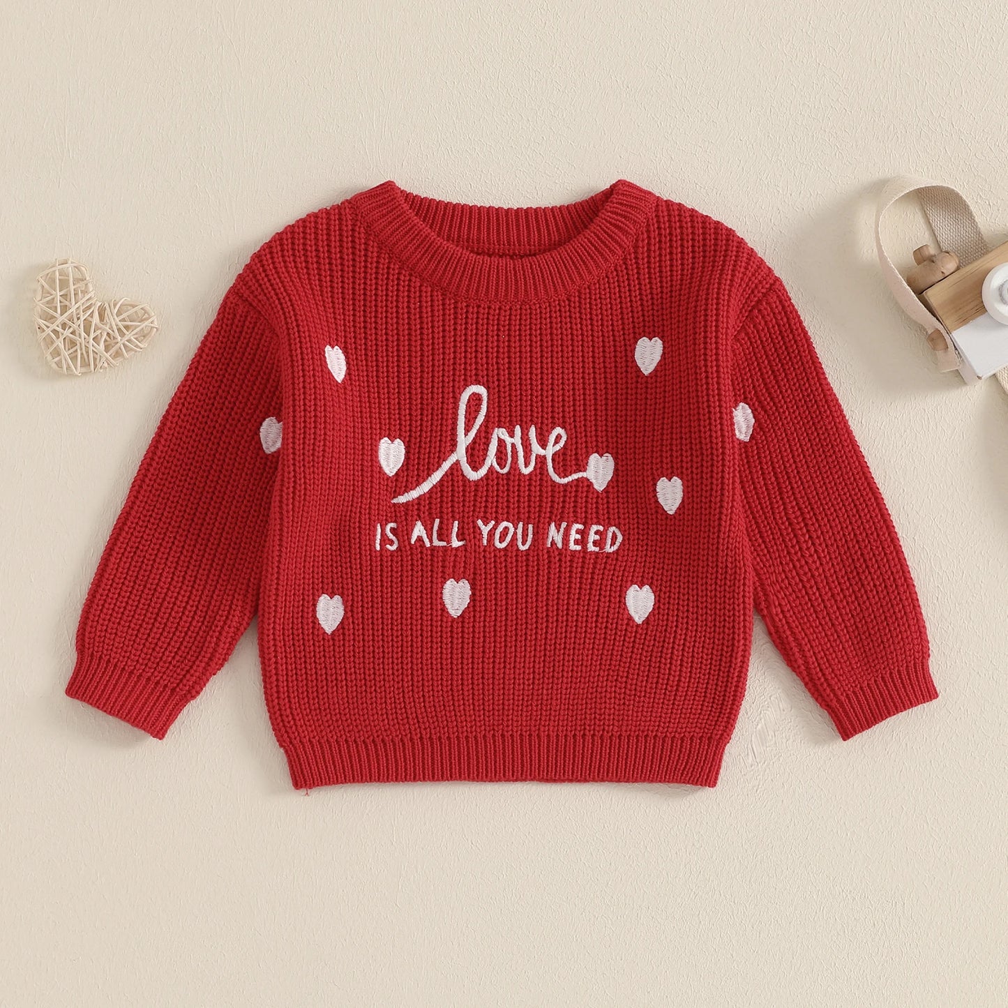 Love Is All You Need Knitted Sweatshirt