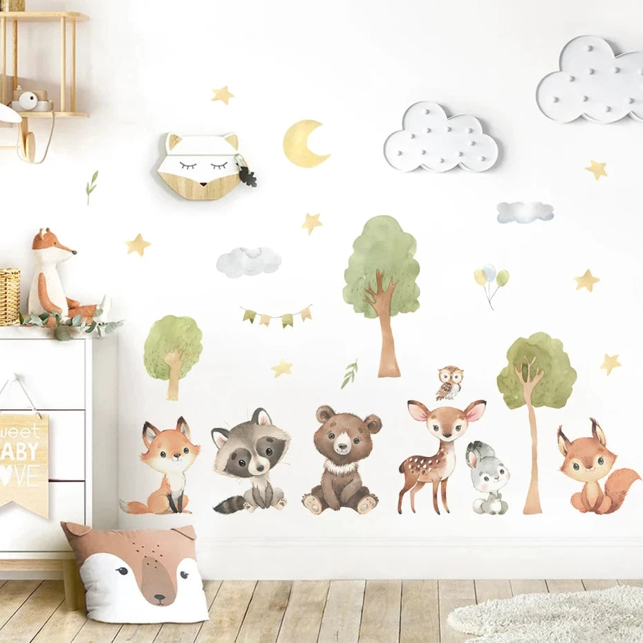 Forest Animals Wall Stickers - More Styles Available