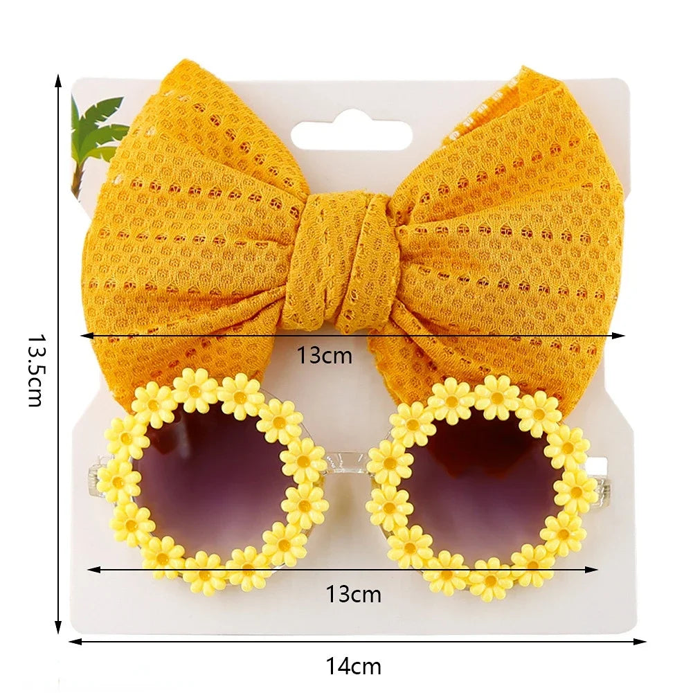 Baby Headband & Flower Sunglasses