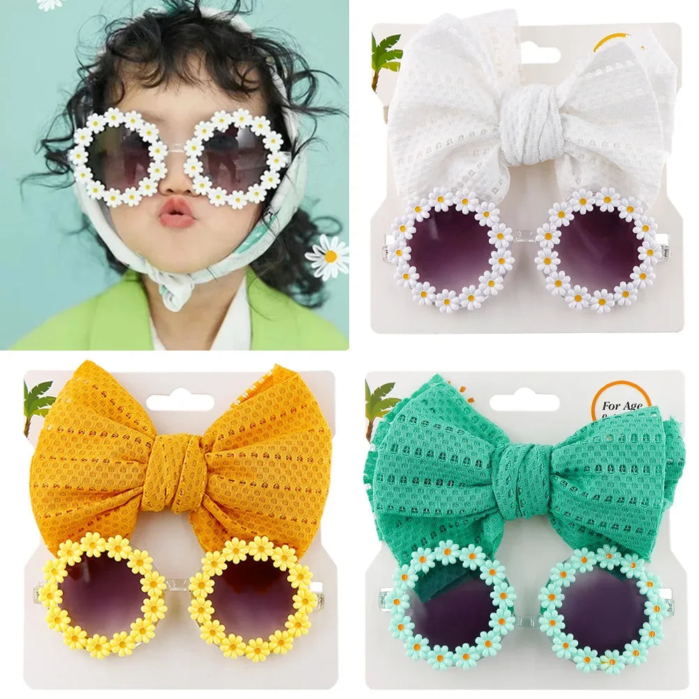 Baby Headband & Flower Sunglasses