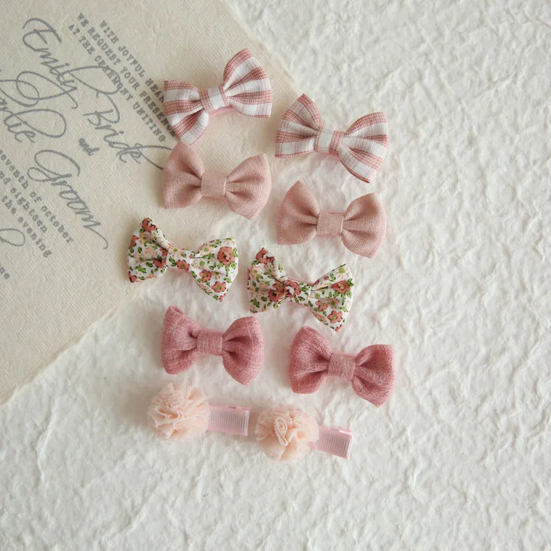 Hair Bow Clips - 10 per pack