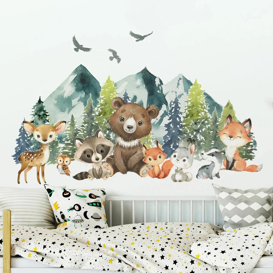 Forest Animals Wall Stickers - More Styles Available