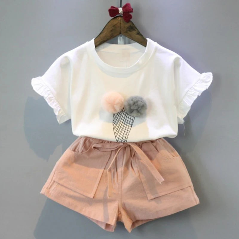 Summer Ice Cream Vest & Shorts Set