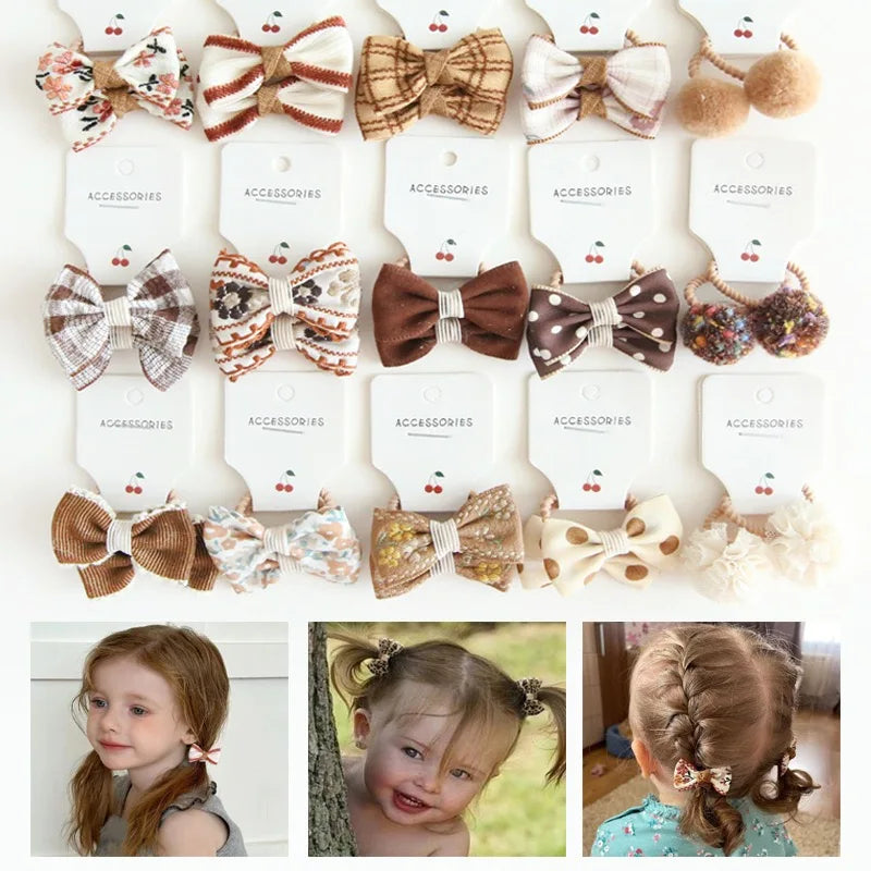 Elastic Hair Bow - pack of 10