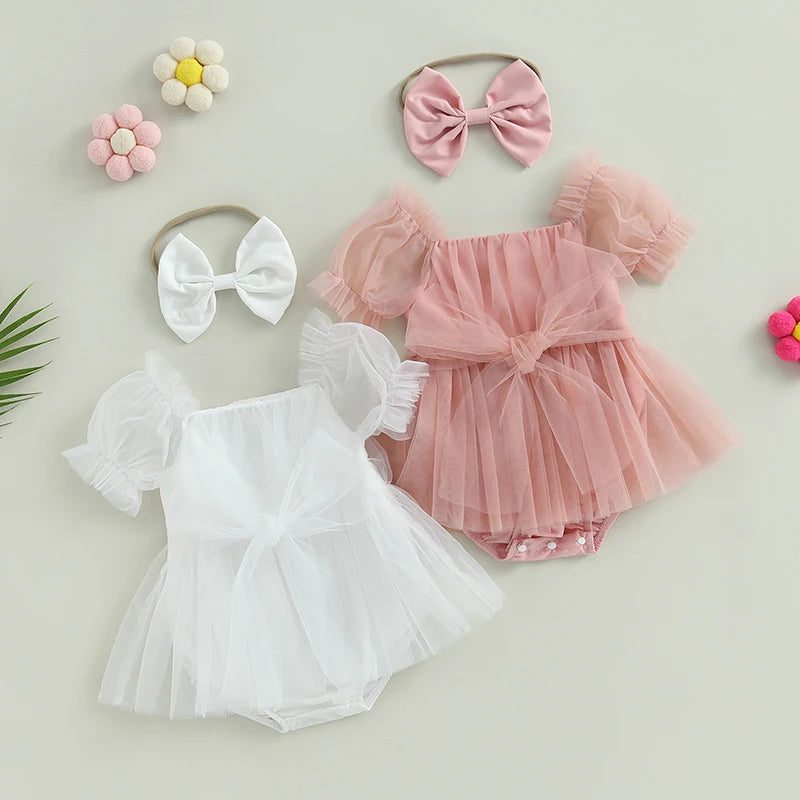 Tulle Romper & Headband Set