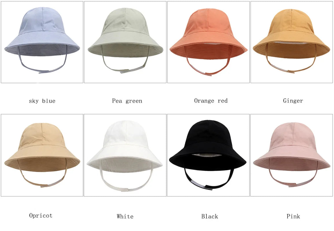 Bucket Hat with Strap - 0-8 Years