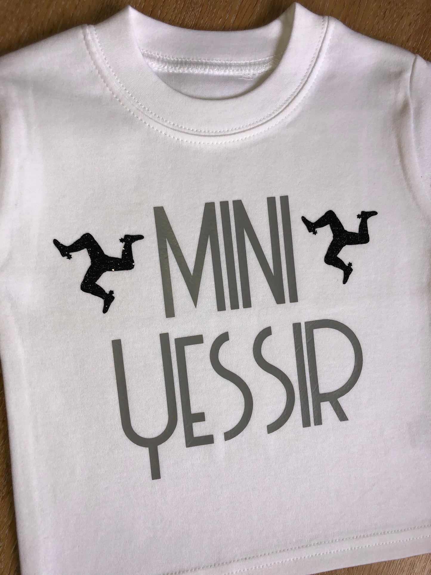 Mini Yessir Tshirt / Baby Bodysuit - Grey