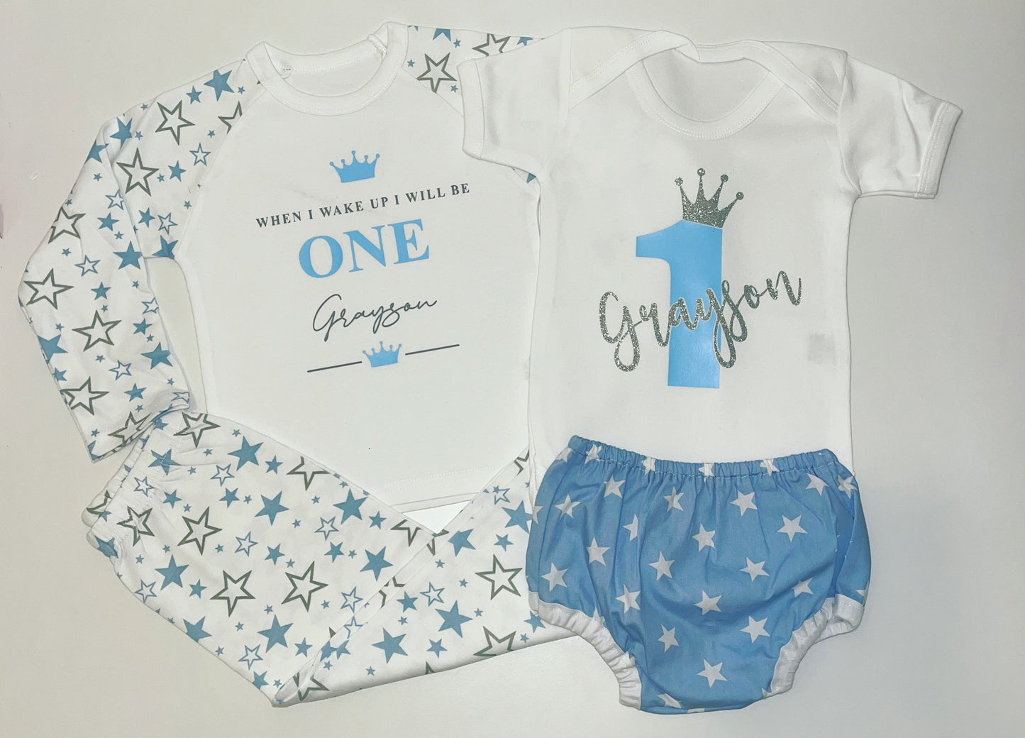 Baby Blue Star Birthday Set