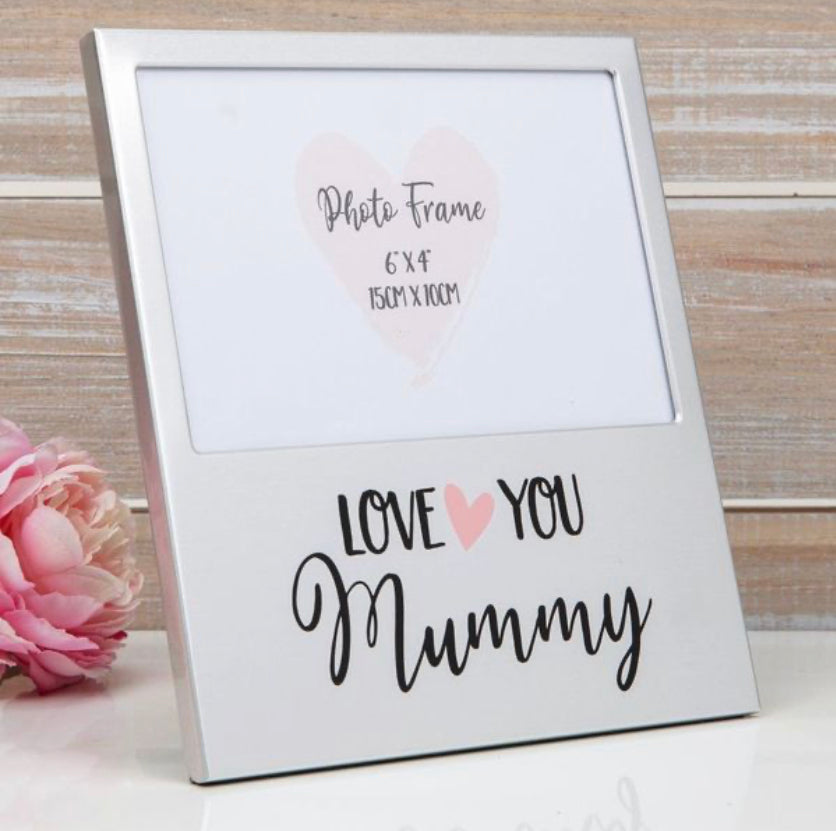 Love You Mummy Aluminium Photo Frame (6 x 4 Inch)