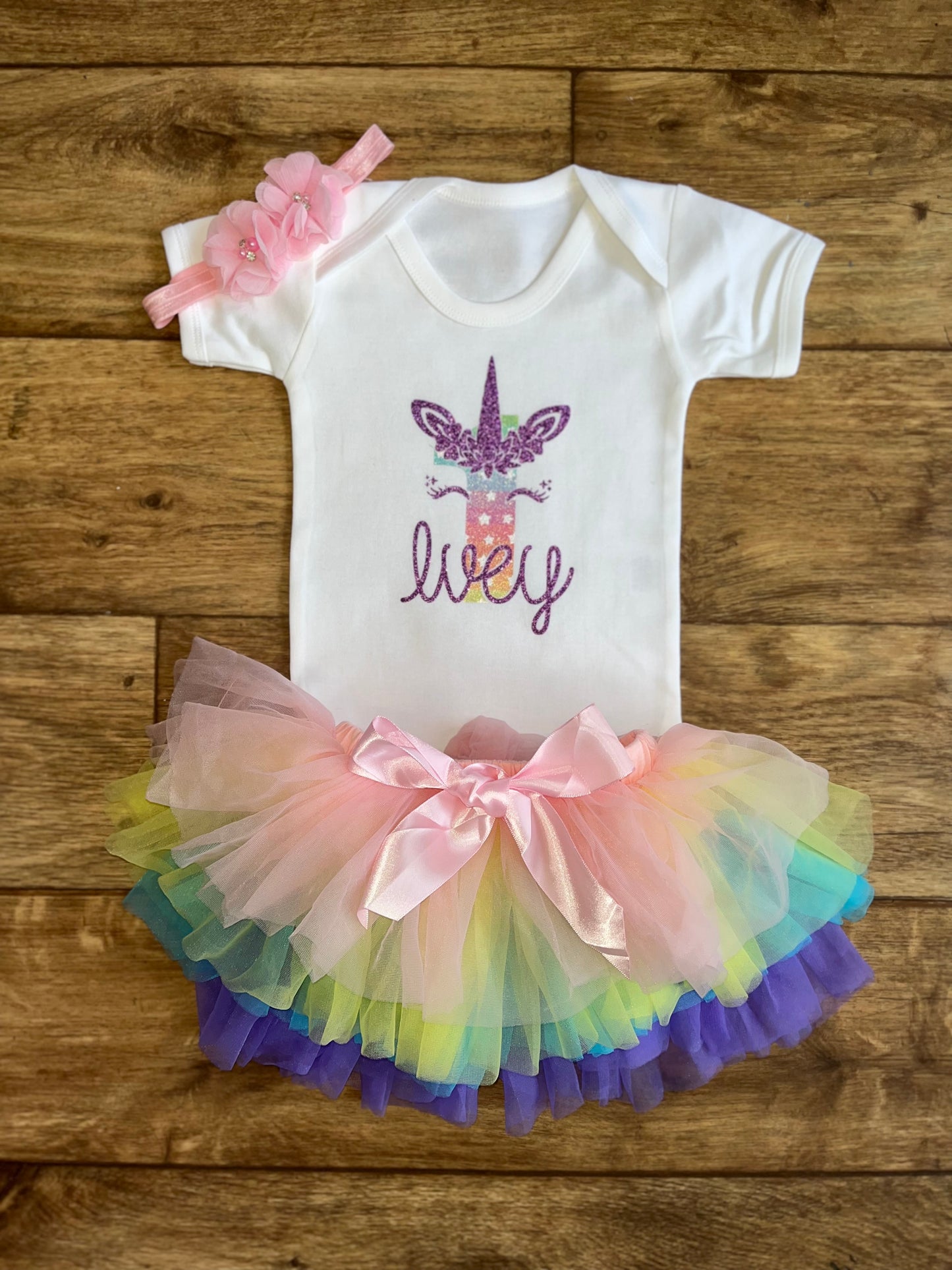 Rainbow Unicorn Birthday Set