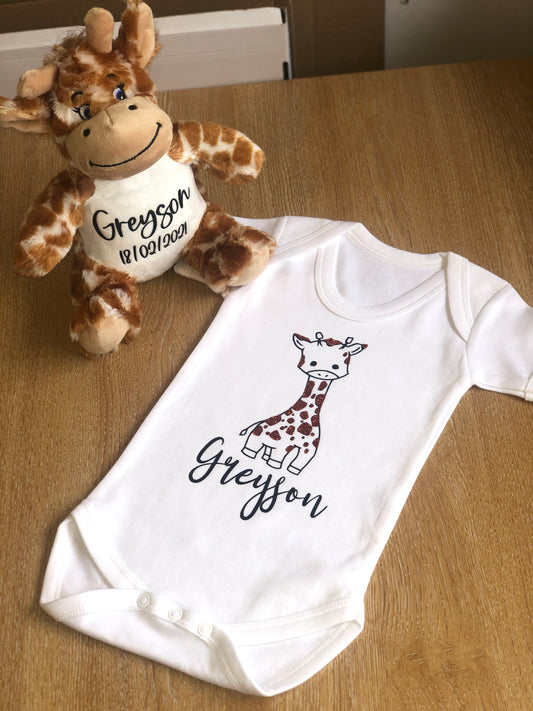 Giraffe Baby Bodysuit