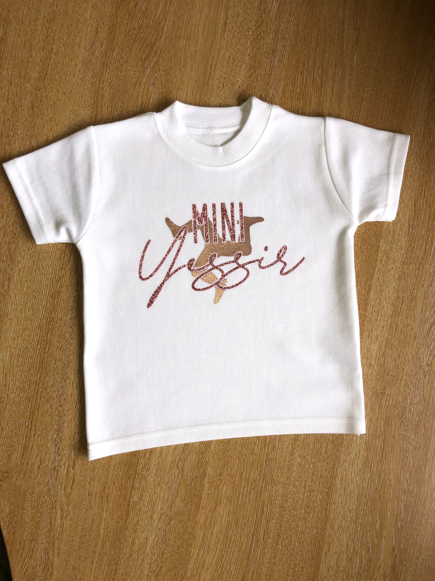 Mini Yessir Tshirt / Baby Bodysuit - Rose Gold