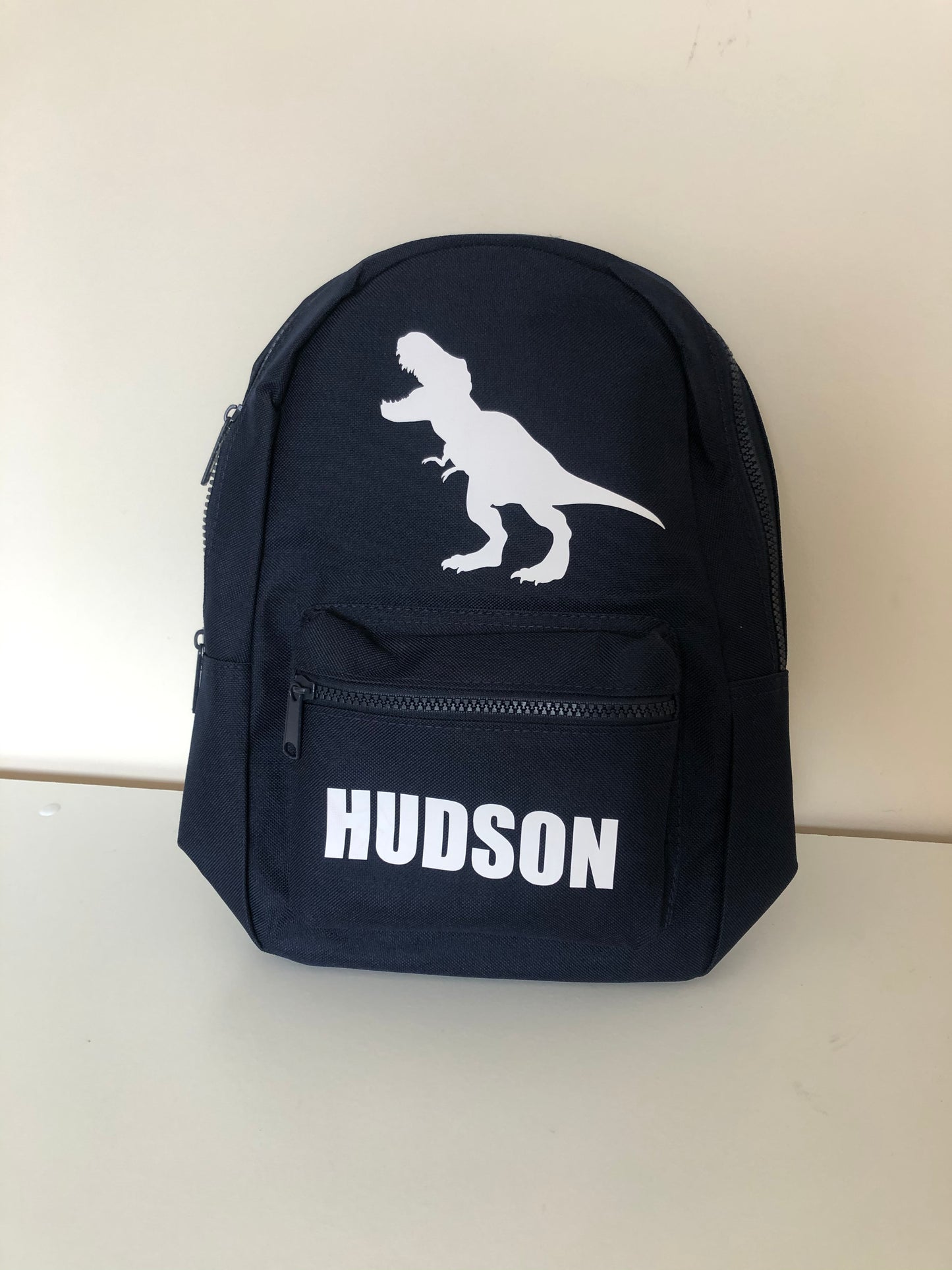 Navy Mini Backpack - Dinosaur